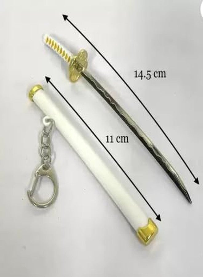 ASBK Multicolor Katana Samurai Sword with Scabbard Keychain Toy, 14.5 cm - Image 4